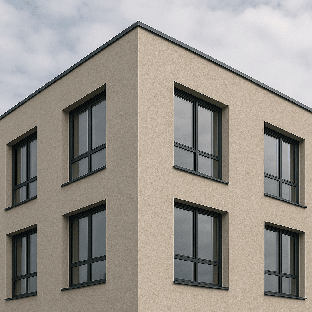 Modern Brooklyn home with EIFS stucco exterior